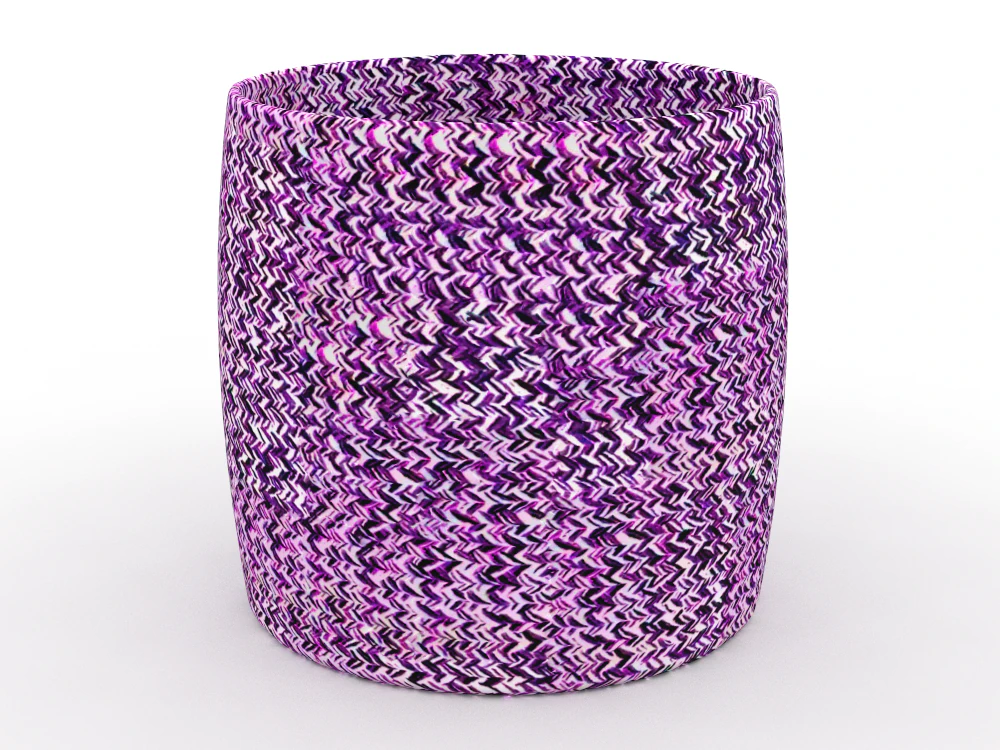 H2000433 BASKET PURPLE 3D Model .c4d .max .obj .3ds .fbx .stl .blend