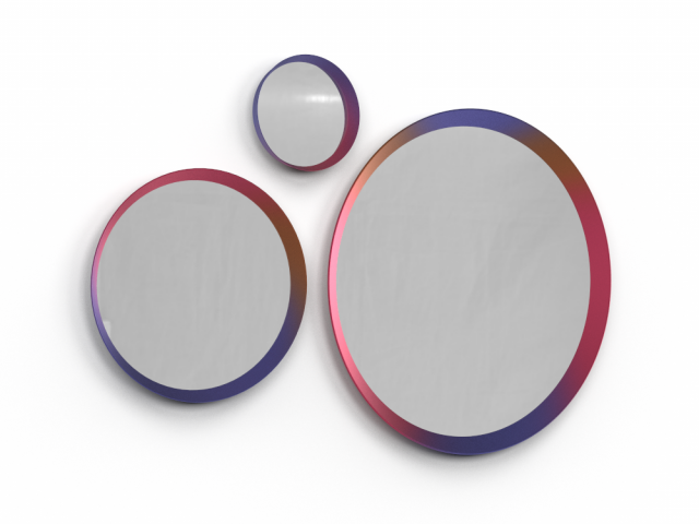 H2000442 MIRROR MULTICOLOR 3D 模型 .c4d .max .obj .3ds .fbx .stl .blend 