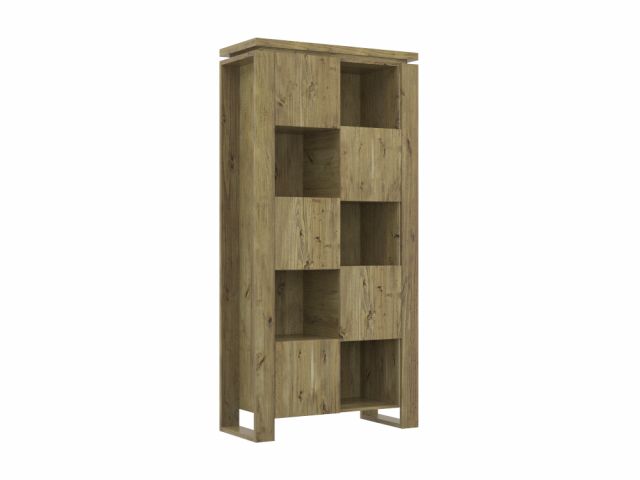 H2000445 BOOKCASE NATURAL 3D-Modell .c4d .max .obj .3ds .fbx .stl .blend 