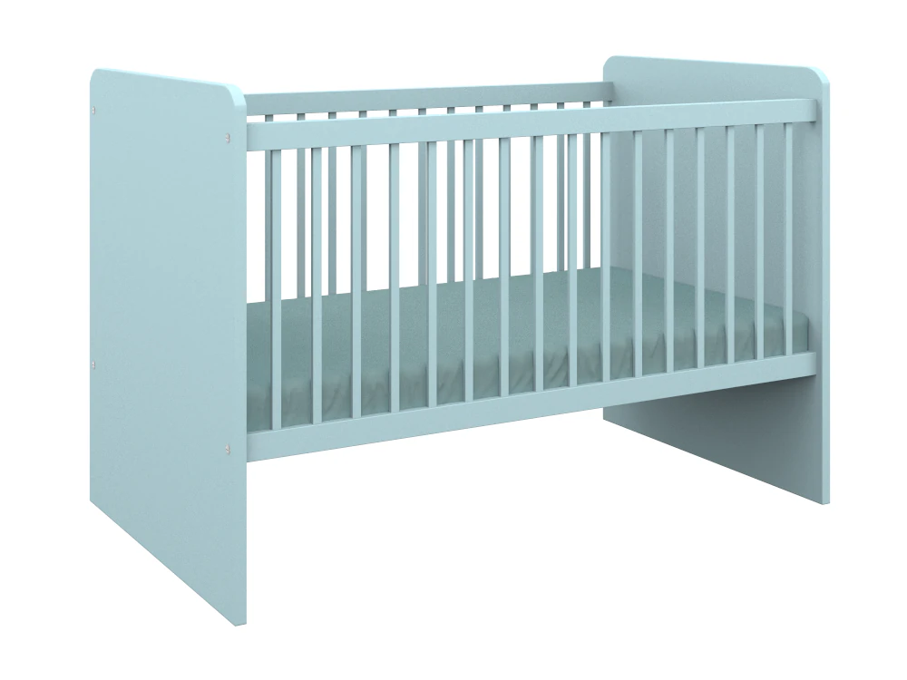 H2000447 BABY BED BLUE 3D Model .c4d .max .obj .3ds .fbx .stl .blend 