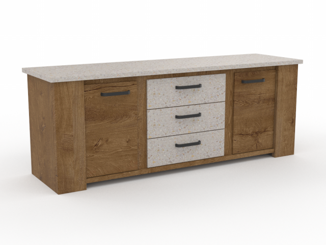 Kitchen island 3D Модель .c4d .max .obj .3ds .fbx .stl .blend