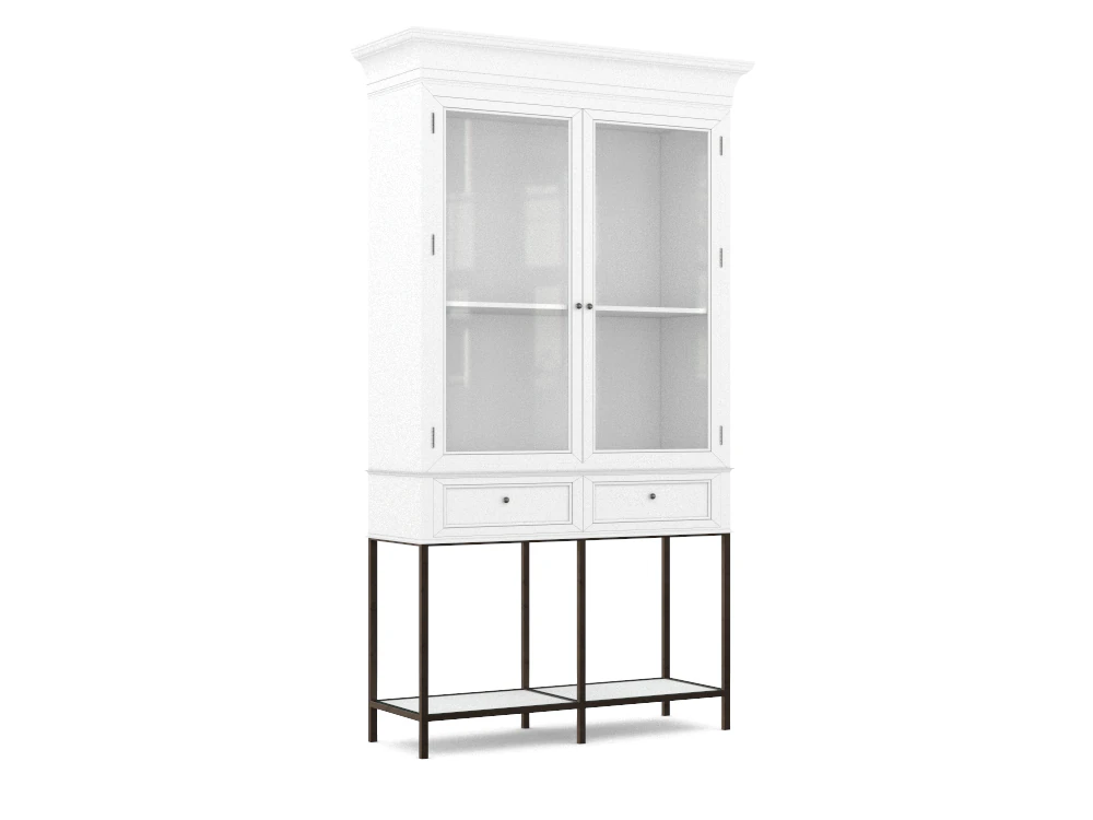 H2000456 BOOKCASE WHITE 3D Model .c4d .max .obj .3ds .fbx .stl .blend 