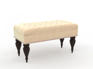 H2000462 ЛАВКА БЕЖЕВА 3D Модель