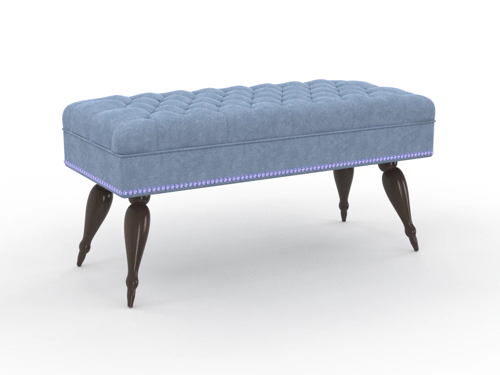 H2000463 BENCH BLUE 3D Model .c4d .max .obj .3ds .fbx .stl .blend 