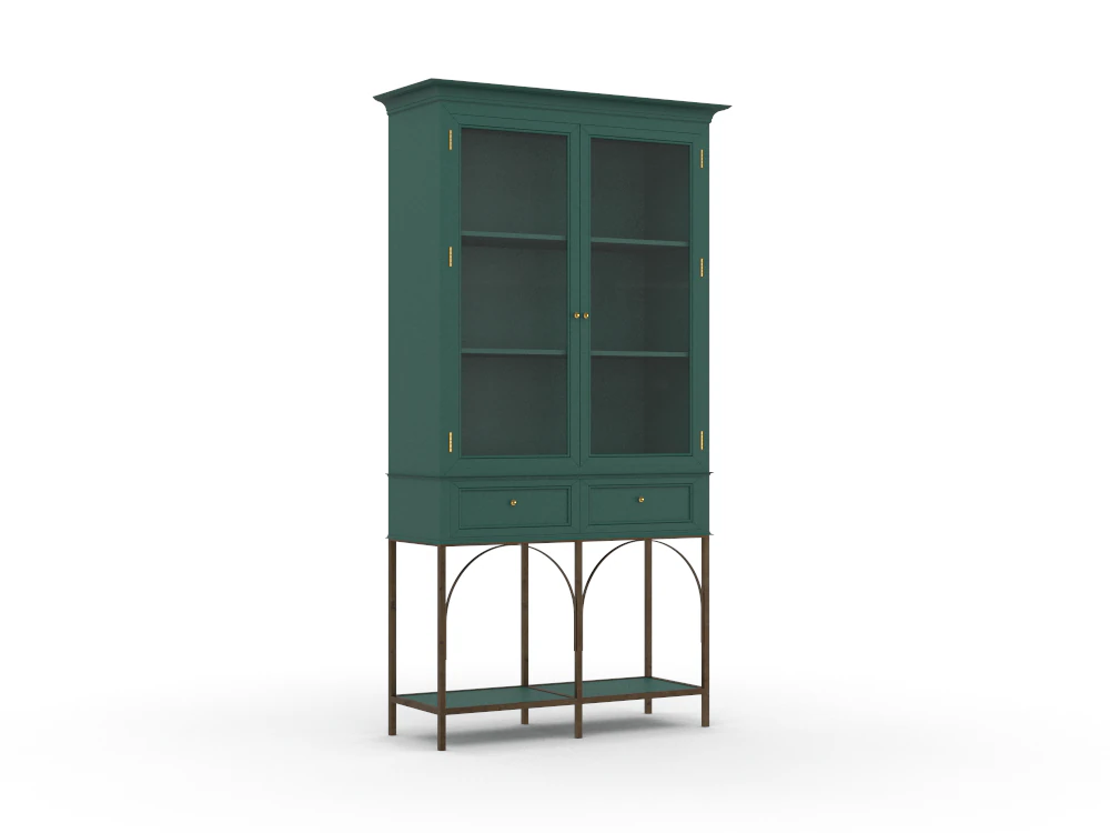 H2000464 BOOKCASE GREEN 3D Model .c4d .max .obj .3ds .fbx .stl .blend 