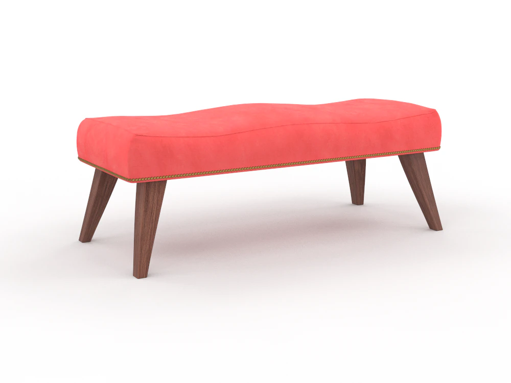 H2000465 BENCH RED 3D Model .c4d .max .obj .3ds .fbx .stl .blend 