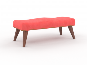 H2000465 BENCH RED Modelo 3D