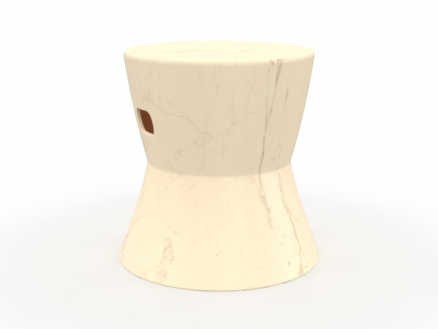 H2000468 GARDEN STOOL BEIGE 3D मॉडल .c4d .max .obj .3ds .fbx .stl .blend 