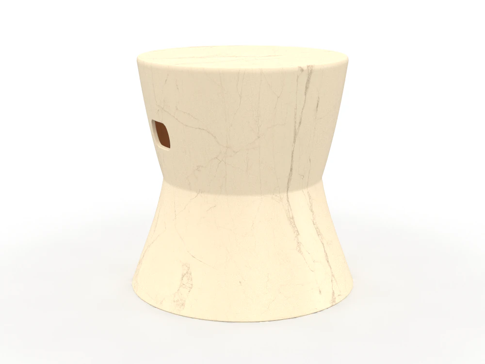 H2000468 GARDEN STOOL BEIGE 3D Model .c4d .max .obj .3ds .fbx .stl .blend