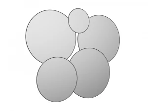 H2000472 ДЗЕРКАЛО ЧОРНЕ 3D Модель