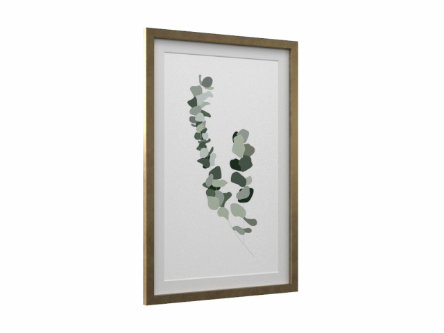 H2000474 WALL ART GOLD 3D 모델 .c4d .max .obj .3ds .fbx .stl .blend 