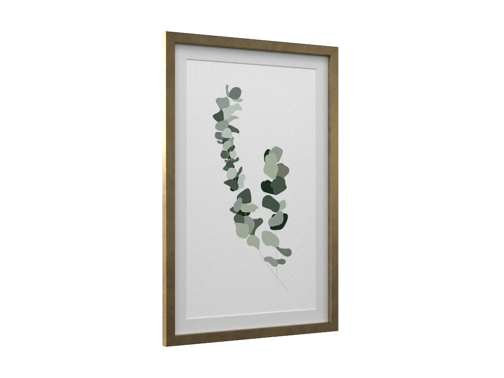 H2000474 WALL ART GOLD 3D Model .c4d .max .obj .3ds .fbx .stl .blend 