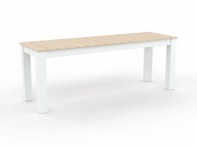 H2000476 BENCH WHITE NATURAL Modelo 3D .c4d .max .obj .3ds .fbx .stl .blend 