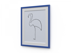 H2000478 WALL ART WHITE BLUE 3D Model