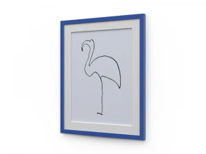 H2000478 НАСТІННЕ МИСТЕЦТВО WHITE BLUE 3D Модель