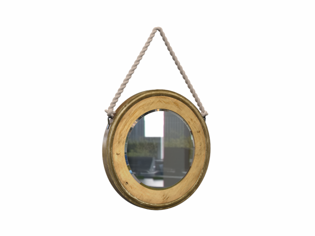 H2000485 MIRROR WOOD v1 3D Model .c4d .max .obj .3ds .fbx .stl .blend 