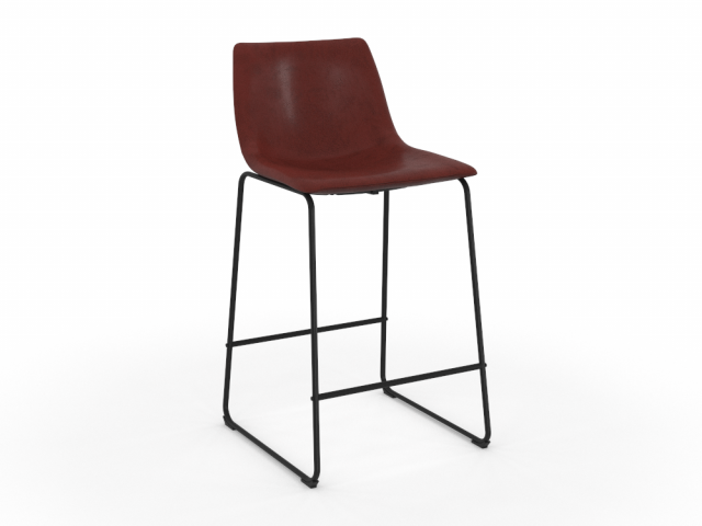 H2000509 BAR STOOL BROWN Modèle 3D .c4d .max .obj .3ds .fbx .stl .blend 