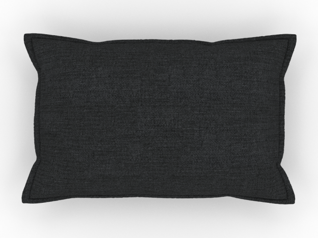 H2000512 CUSHION BLACK 3D Model .c4d .max .obj .3ds .fbx .stl .blend 