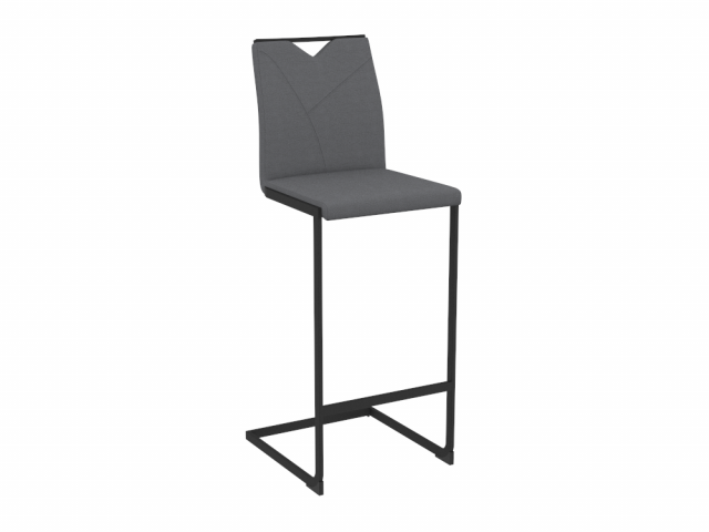 H2000516 BAR STOOL GREY 3D Model .c4d .max .obj .3ds .fbx .stl .blend