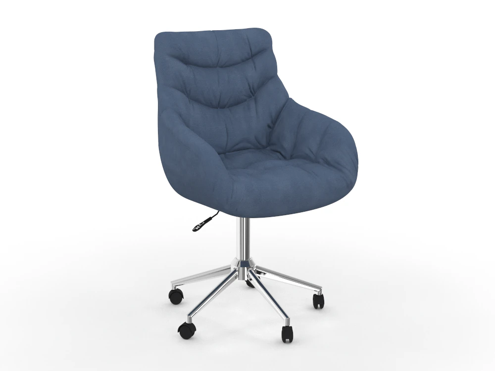 H2000520 OFFICE CHAIR BLUE 3D Model .c4d .max .obj .3ds .fbx .stl .blend