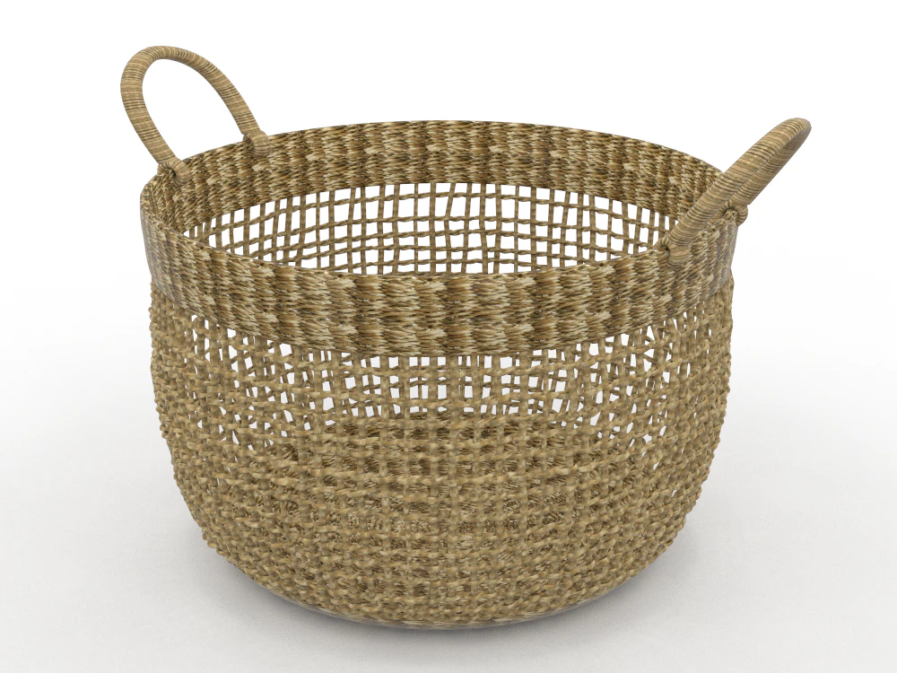 Basket 3D Model .c4d .max .obj .3ds .fbx .stl .blend 