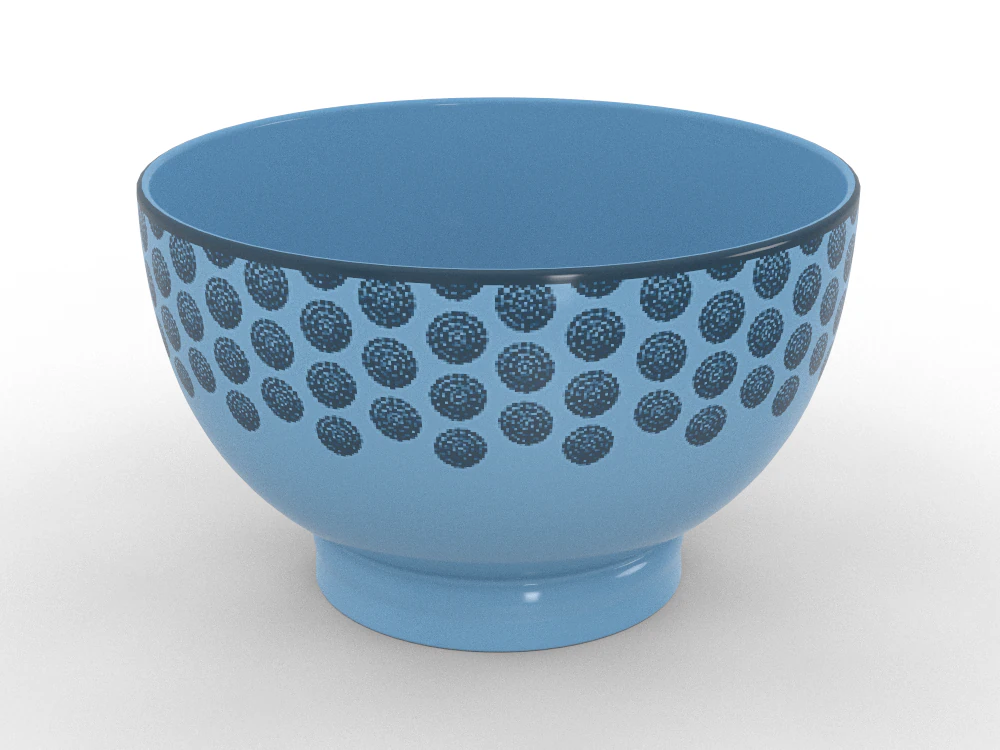 Ceramic bowl 3D Model .c4d .max .obj .3ds .fbx .stl .blend 