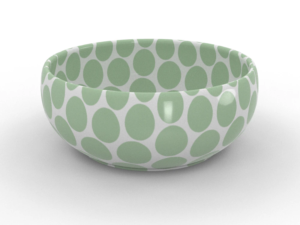 Ceramic bowl 3D Model .c4d .max .obj .3ds .fbx .stl .blend