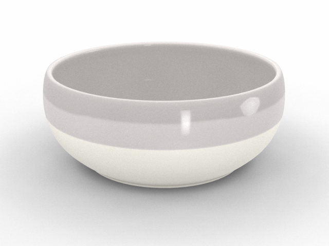 Ceramic bowl 3D Model .c4d .max .obj .3ds .fbx .stl .blend 