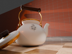 3D teapot model Modelo 3D