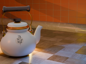 3D teapot model Modelo 3D