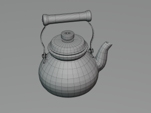 3D teapot model Modelo 3D