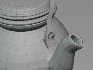 3D teapot model Modelo 3D