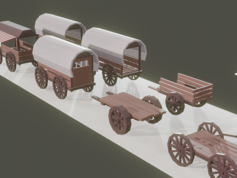Low Poly Farm Asset model 3D-Modell