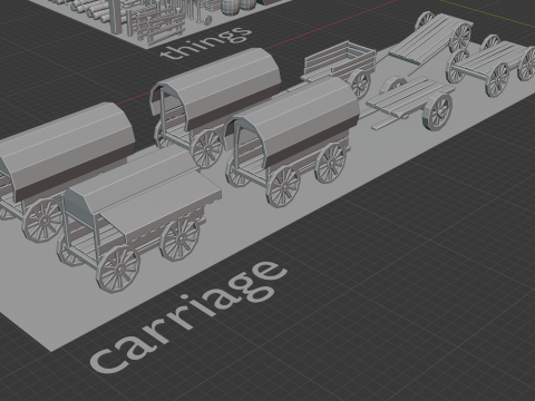 Low Poly Farm Asset model 3D-Modell