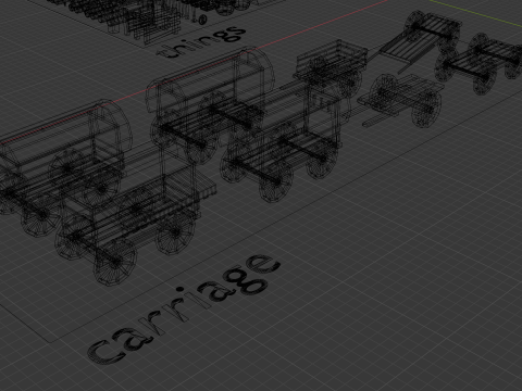 Low Poly Farm Asset model 3D-Modell