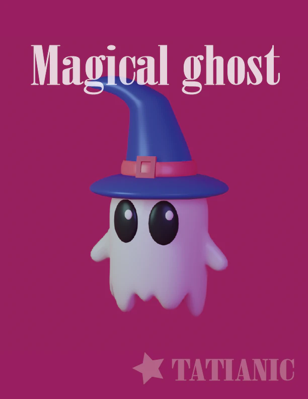 MAGICAL GHOST 3D print model 3D Print Model .c4d .max .obj .3ds .fbx .stl .blend 