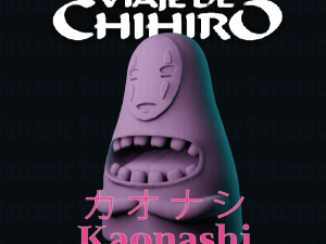 Kaonashi Hungry - Ghibli 3D print model 3D print model Modelo de Impressão 3D