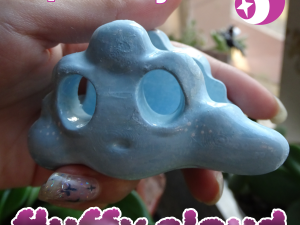 CLOUD NAPKIN RING - EN EL ESPACIO 3D print model 3D-Druckmodell