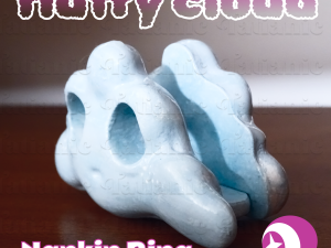 CLOUD NAPKIN RING - EN EL ESPACIO 3D print model 3D-Druckmodell