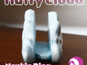 CLOUD NAPKIN RING - EN EL ESPACIO 3D print model 3D-Druckmodell