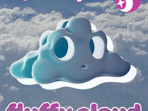 CLOUD NAPKIN RING - EN EL ESPACIO 3D print model 3D-Druckmodell