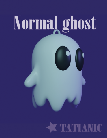 NORMAL GHOST 3D print model 3D-Druckmodell .c4d .max .obj .3ds .fbx .stl .blend 