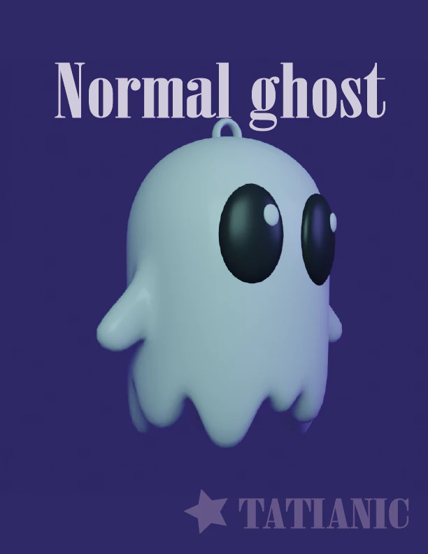 NORMAL GHOST 3D print model 3D Print Model .c4d .max .obj .3ds .fbx .stl .blend
