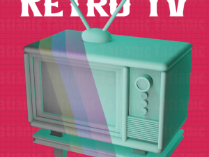 RETRO TV box 3D print model 3D Baskı Modeli