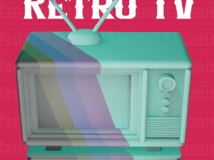 RETRO TV box 3D print model 3D Baskı Modeli
