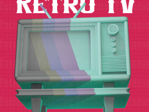 RETRO TV box 3D print model 3D Baskı Modeli