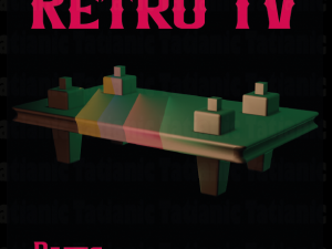 RETRO TV box 3D print model 3D Baskı Modeli