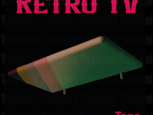 RETRO TV box 3D print model 3D Baskı Modeli