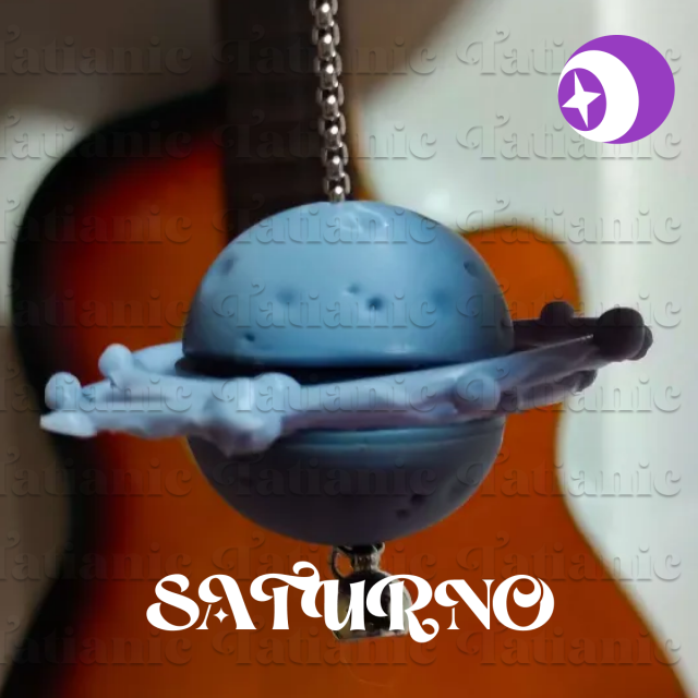 Saturno Giratorio - En el espacio 3D print model 3D Print Model .c4d .max .obj .3ds .fbx .stl .blend 