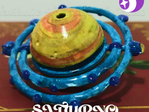 Saturno Giratorio - En el espacio 3D print model 3D Print Model